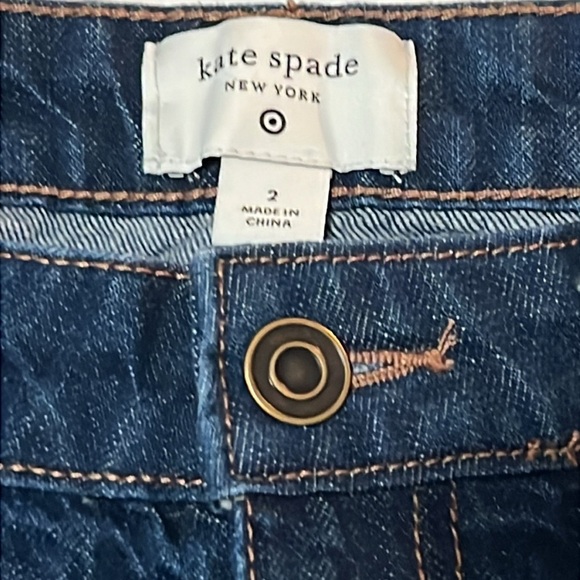 Kate Spade New York x Target High Rise Straight Leg Wide Cuff Jeans - Picture 3 of 3